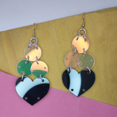 Holo + Hearts Earrings (many colours) - Ease Company