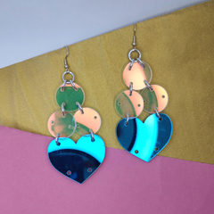Holo + Hearts Earrings (many colours) - online store