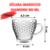 Kit 6 Xícaras Marocco Diamond 90 ML Café Bebidas Quentes na internet