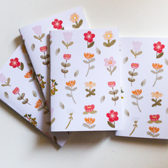 Floral A6 notebook