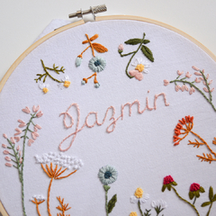 Custom embroidery of colorful flowers - online store