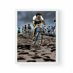 Litografía "París Roubaix 1981, Bernard Hinault" por Greg Illustrateur - Moovil