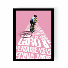 Litografía "Giro 85 Bernard Hinault" por Greg Illustrateur en internet