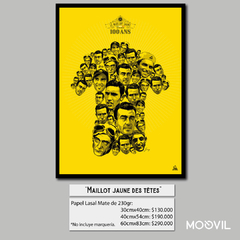 Litografía "Maillot jaune des têtes" por Greg Illustrateur