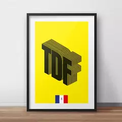 Impresión "Tour de Francia Tipografía"