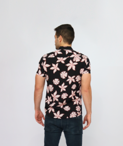 Camisa Manga Curta Viscose estampa floral na internet