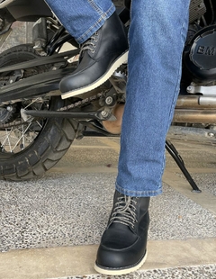 Bota Biker Moto Roen Piel negro Motoclista Atacama en internet