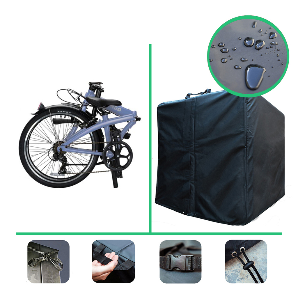 funda cubre bicicleta plegable r 20 impermeable lona