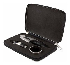 Set Utensilios Para Vino Sacacorcho Con Estuche