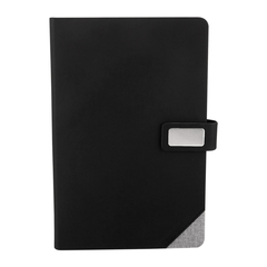 Libreta curpiel rayada Bory broche y placa - comprar en línea