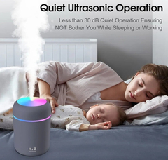 Humidificador Ultrasónico Difusor Aromatizador 300ml Usb Rgb - DORAL STORE