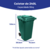 Lixeira Grande 240l - Coletor Lixo Com Rodas - comprar online