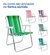 Cadeira Alta Praia Alumínio - comprar online