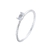 Anillo Cuad plata 925 talle 18 - comprar online