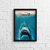 Quadro Tubarão Filme Jaws Clássico - Elquadro - Quadros Decorativos