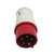 Plugue Industrial 3P+T+N 16A 380V 6H Vermelho IP-44 Soprano