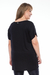 Camiseta V Pocket Plus Size - Preta - Mulher Elástica | Moda Fitness