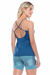 Regata Lara Gym Dry - Azul Noite - Mulher Elástica | Moda Fitness
