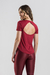 Camiseta Run Compression - Vermelho Escuro - Mulher Elástica | Moda Fitness