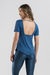 Camiseta Run Style - Azul Noite - Mulher Elástica | Moda Fitness