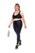 Legging Plus Size Zíper Reflect - Preto