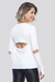 Camiseta Manga Longa Cósmica - Branca - Mulher Elástica | Moda Fitness
