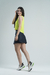 Kit Saia Shorts Glow - Grafite + Regata Cropped Summer Dry - Amarelo Neon - loja online