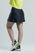 Kit Saia Shorts Glow - Grafite + Regata Cropped Summer Dry - Amarelo Neon - comprar online