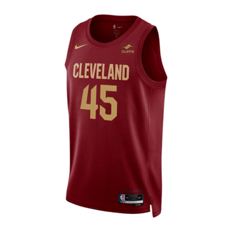 Camiseta NBA Cleverland Cavaliers Icon Edition 2023 2024 Vermelha Swingman