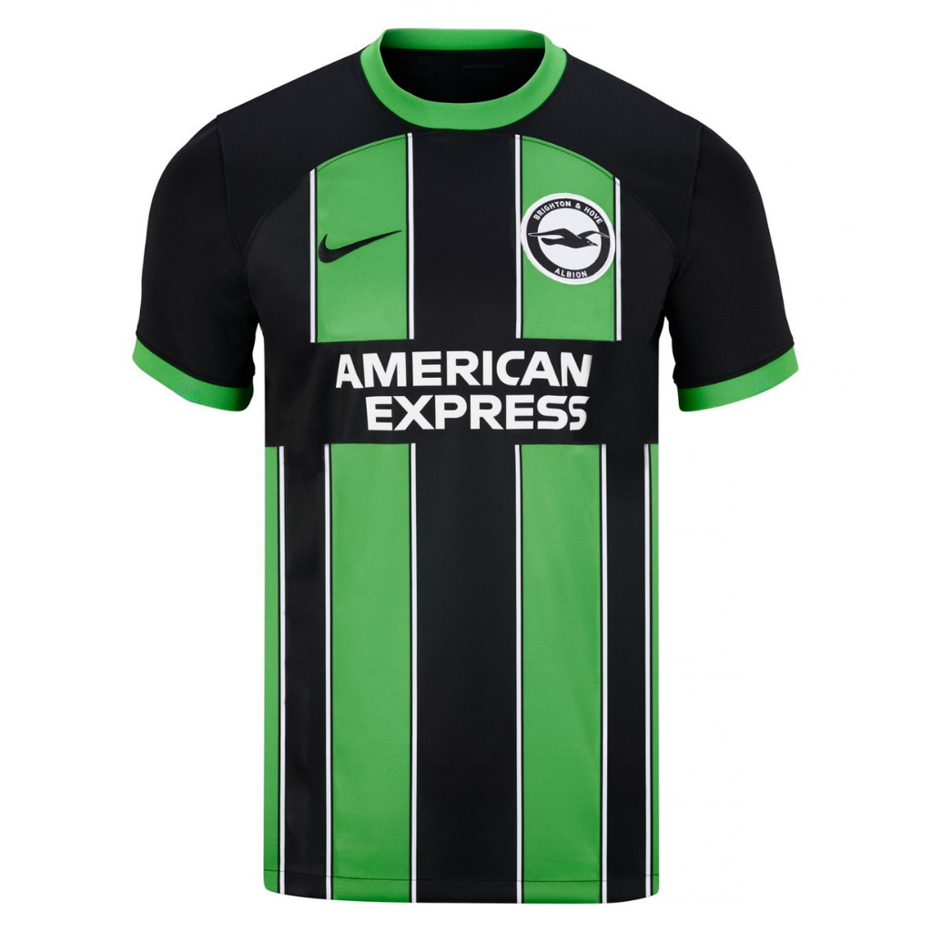 Camiseta Brighton Visitante 2024 2025 Verde y Negra Aficionado Hombre
