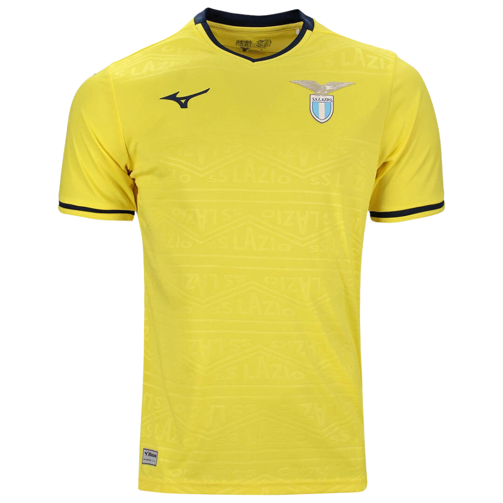 Lazio Away 2024 2025 Jersey Yellow Fan Men Mizuno