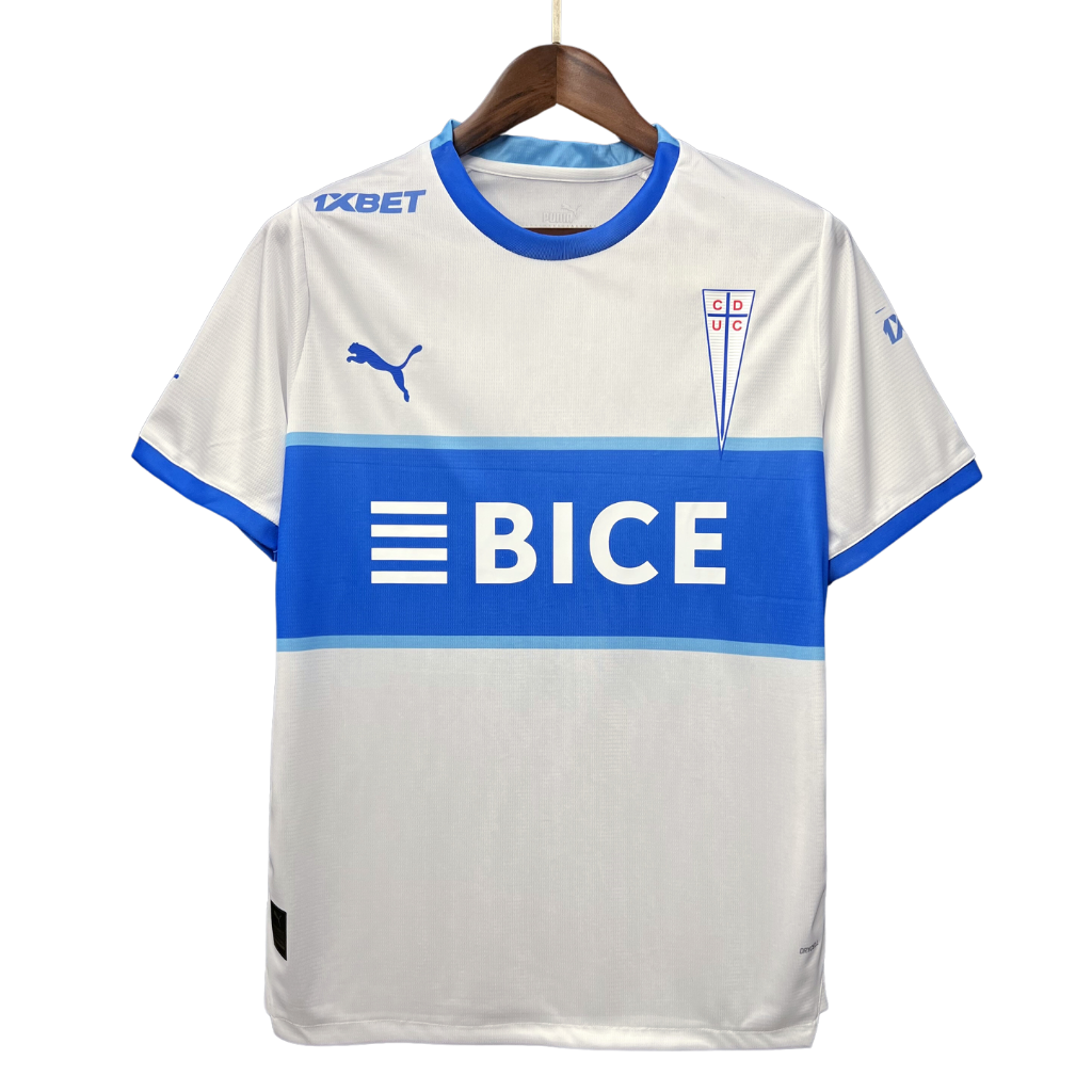 Camiseta Universidad Catolica Home 24 25 Blanca y Azul Torcedor Puma