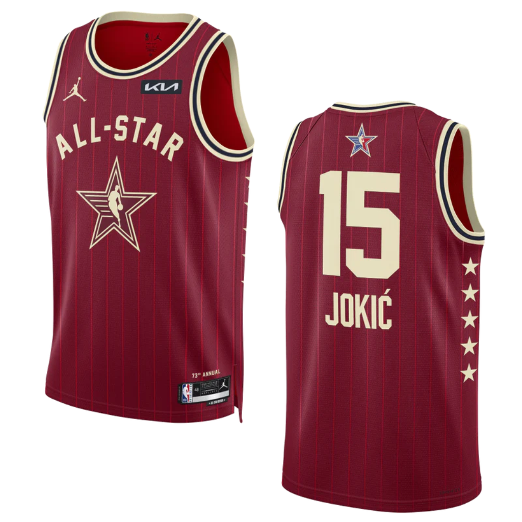 Camisa NBA All-Star Game 2024 Unissex Nikola Jokic Jordan ...