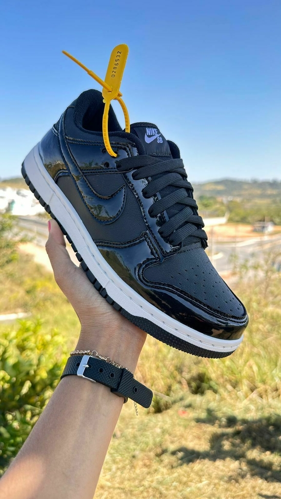 Tênis Nike Dunk Preto/Branco Laminado - Oliver Shoes