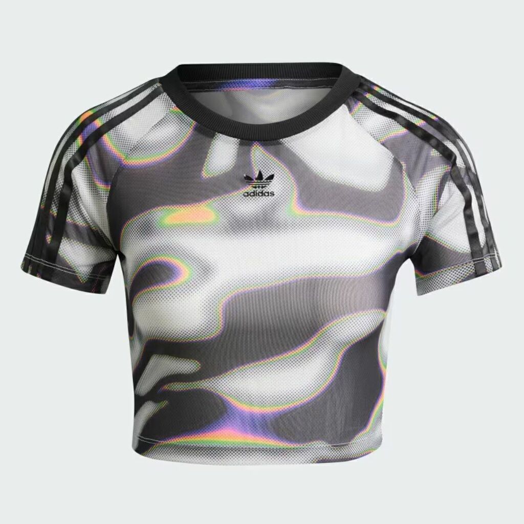 CAMISETA CURTA PRIDE ADIDAS MALHA ELASTICA