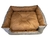 CAMA PUFF RECTANGULAR PARA PERRO, LONETA GRIS EXTRA GRANDE, COJIN DOBLE VISTA, BASE IMPERMEABLE - CROKETERRA PET SHOP