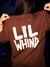 CAMISETA W OVERSIZED LIL WHIND MARROM - comprar online