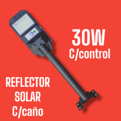 Reflector Solar Led 30W Sensor con caño