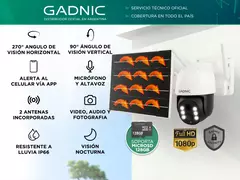 Cámara seguridad Gadnic SOLAR 3MP Wifi batería en internet