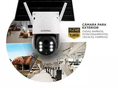 Cámara seguridad Gadnic SOLAR 3MP Wifi batería - tienda online