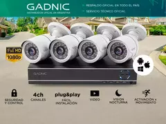 Cámaras de Seguridad + DVR Gadnic x4 Interior / Exterior IP CCTV Visión Nocturna 1Tb en internet