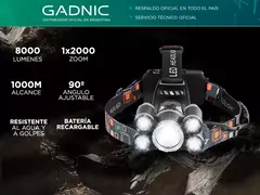 Linterna Gadnic Minero GD-LN36 8000 Lúmenes - comprar online