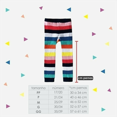 Meia Calça Super arco íris retro - comprar online