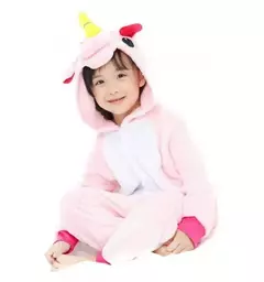 Pijama inverno plush de Unicórnio Rosa - Tam 6 - comprar online