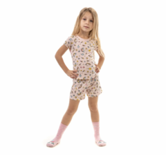 Pijama Infantil unicórnios - Tam 6 e 10