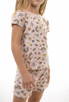 Pijama Infantil unicórnios - Tam 6 e 10 na internet