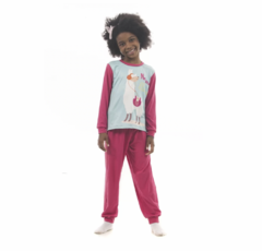 Pijama Suede Infantil: Lhama