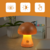 Luminária Cogumelo LED em Madeira - loja online