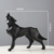 Estátua Decorativa Lobo em Resina - comprar online