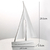 Escultura Minimalista Barco de Vela - comprar online